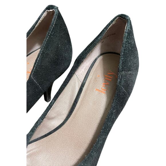 Levity Black Velvet Heels - Size 7 With Original Box - Preowned - Picture 5 of 10